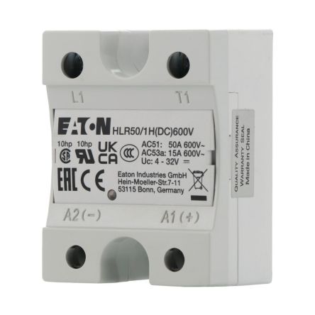 Eaton HLR Series Solid State Relay, 50 A Load, Chassis Mount, 660 V ac Load, 32V dc Control