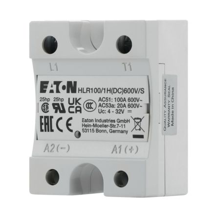 Eaton HLR Series Solid State Relay, 100 A Load, Chassis Mount, 660 V ac Load, 32V dc Control