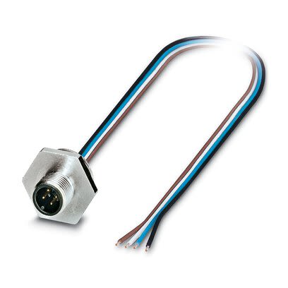 Phoenix Contact Circular Connector, 8 Contacts, Front, Front, M12 Connector, Plug, Male, IP67, SACC Series