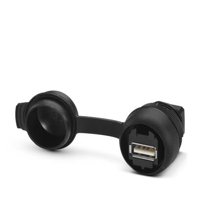 Phoenix Contact Horizontal, Panel Female Type USB Type A IP65 USB Connector USB 3.0