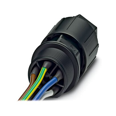 Phoenix Contact Circular Connector, 5 Contacts, Front, M25 Connector, Male, IP69K, IP68, QPD Series