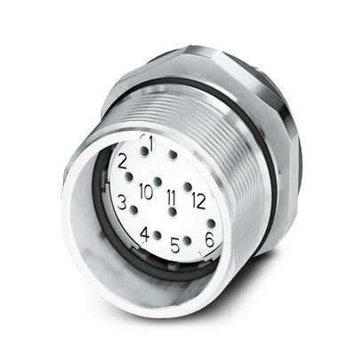 Phoenix Contact Circular Connector, 16 Contacts, Front, M23 Connector, Socket, Female, IP67, CA Series