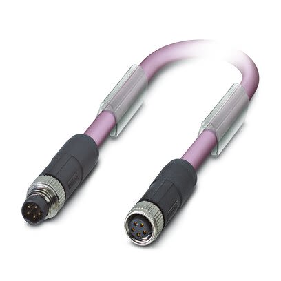 Phoenix Contact Bus Bus Cable, 2 Cores, 0.25mm² 24 AWG, Screened, 500 mm Polyurethane Sheath