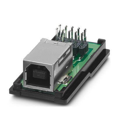 Phoenix Contact Horizontal, Panel Female- 4 Port Type USB Type B IP20 USB Connector USB 2.0