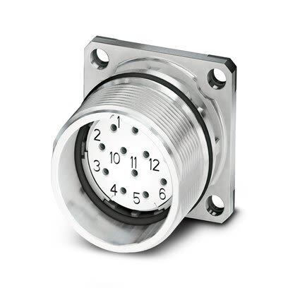 Phoenix Contact Circular Connector, 16 Contacts, Front, M23 Connector, Socket, Female, IP67, CA Series