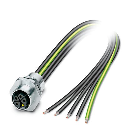Phoenix Contact Circular Connector, 5 Contacts, Front, Front, M12 Connector, Socket, Female, IP65, IP67, SACC Series