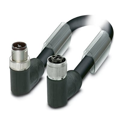 Phoenix Contact SAC, 5 m 4 Core Power Cable, Black, Grey Polyurethane 80 °C