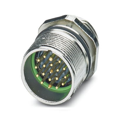 Phoenix Contact Circular Connector, 19 Contacts, Front, M23 Connector, Plug, Male, IP67, CA Series