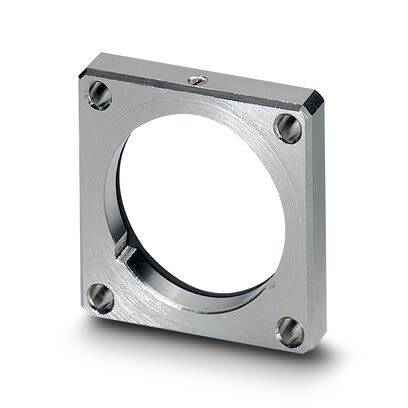 Phoenix Contact Silver Square Mounting Flange for use with Circular Connector