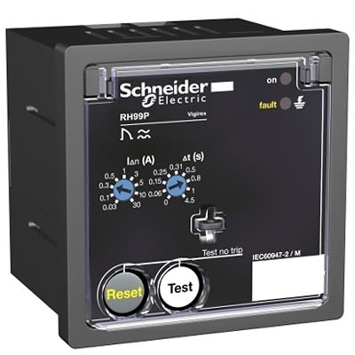 Schneider Electric Monitoring Relay, SPST, Panel, 0.03A to 30A, 380V ac, 415 V ac