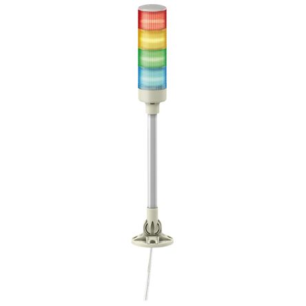 Schneider Electric Harmony XVC6 Series Red Signal Tower No Sounder Component, 1 Lights 24V Base
