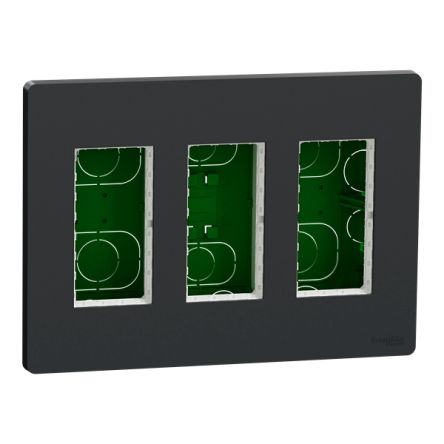 Schneider Electric New Unica Anthracite ABS Back Box Mounting Frame, Flush Mount 165 mm 62 mm