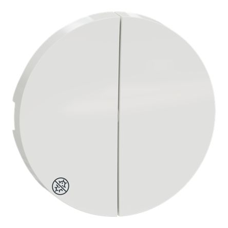Schneider Electric White Push Button Cap for Use with Double Switch and Push-button