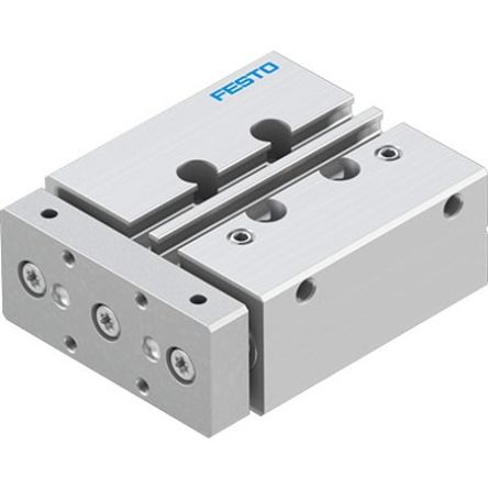 Festo Pneumatic Guided Cylinder - DFM-12-25-P-A-KF-F1A 12 mm Bore, DFM Series, 25 mm Double Acting Acting