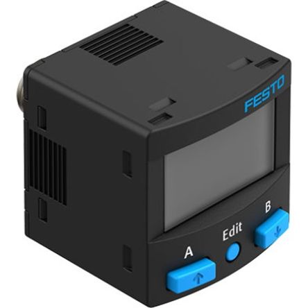 Festo Span Series Pressure Sensor, PNP/NPN Output -1 bar, Relative Reading 10 bar