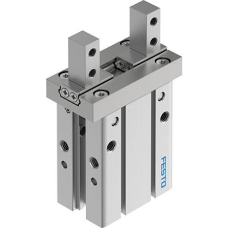 Festo 2 Finger Double Acting Action Pneumatic Gripper, DHPC-L-25-A-B-1, Parallel Gripping Type