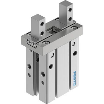 Festo 2 Finger Double Acting Action Pneumatic Gripper, DHPC-L-25-A-NC-S-1, Parallel Gripping Type