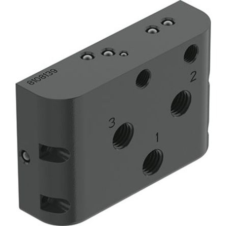 Festo CAPS series Manifold Block for use with Prepared For Positioner CMSH-V-SD, CAPS-M1-VDE1-S-A-AL-G14-V