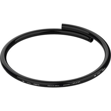 Festo Thermoplastic Elastomer, Hose Pipe, 11.2 mm ID, 18 mm OD, Black