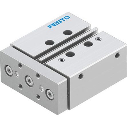 Festo Pneumatic Guided Cylinder - DFM-16-25-P-A-GF-F1A 16 mm Bore, DFM Series, 25 mm Double Acting Acting