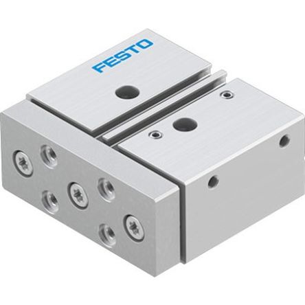 Festo Pneumatic Guided Cylinder - DFM-20-20-P-A-GF-F1A 20 mm Bore, DFM Series, 20 mm Double Acting Acting