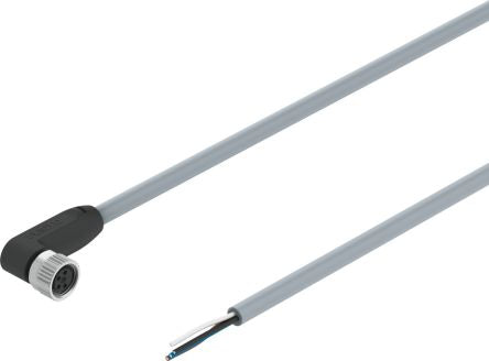 Festo Male 4 way M8, Right Angle to 4 way Unterminated Actuator/Sensor Cable, 2.5 m