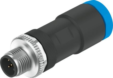 Festo Circular Connector, 5 Contacts, Screw, M12 Connector, Plug, Male, IP65, IP67, NECB Series