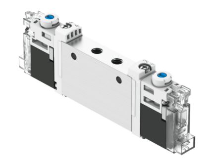 Festo Pneumatic Solenoid Valve - Monostable, 2 x 3/2-Way, Open Electric VUVG  Series 24V