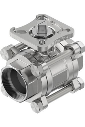 Festo Stainless Steel Flange Welded Ball, NPT 63 bar, Ball Valve