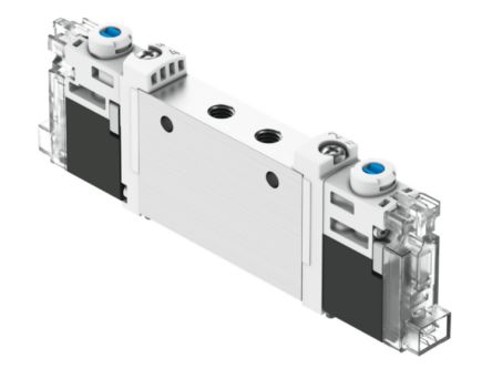Festo Pneumatic Solenoid Valve - 2 x 3/2-Way, Monostable, Open Electric VUVG  Series 24V