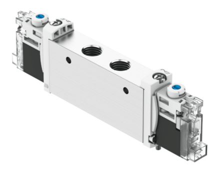 Festo Pneumatic Solenoid Valve - Open, Monostable, Closed, 2 x 3/2-Way Electric G VUVG  Series 24V