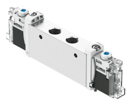 Festo Pneumatic Solenoid Valve - 2 x 3/2-Way, Monostable, Open Electric G VUVG  Series 24V