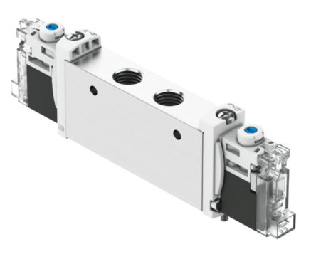 Festo Pneumatic Solenoid Valve - Open, Monostable, Closed, 2 x 3/2-Way Electric G VUVG  Series 24V