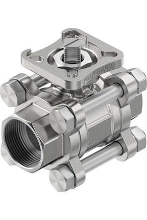 Festo Stainless Steel Flange Welded Ball, NPT 63 bar, Ball Valve