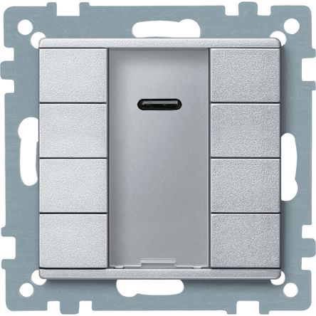 Schneider Electric KNX Series Push Button Switch, Silicone Polymer, Flush, IP20