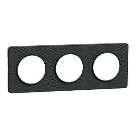 Schneider Electric Black 3 Gang Cover Plate