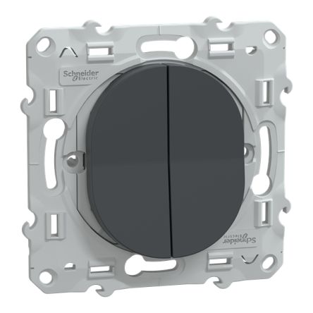 Schneider Electric 2 Way Anthracite 10A Ovalis C Series