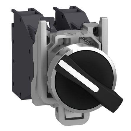 Schneider Electric Long Handle Selector Switch Complete - (SPST) 22 mm Cutout Diameter 3 Positions