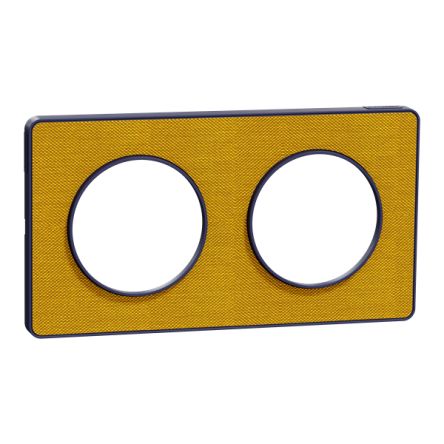 Schneider Electric Yellow 2 Gang Cover Plate