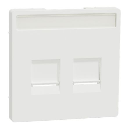 Schneider Electric White 2 Gang Cover Plate