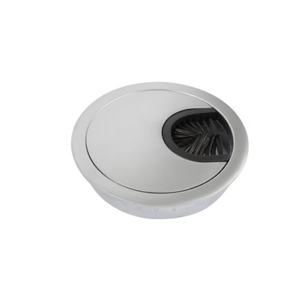 Schneider Electric Unica System+ White Aluminium 60 mm Cable Grommet for 8 mm Cable Dia. INS61213