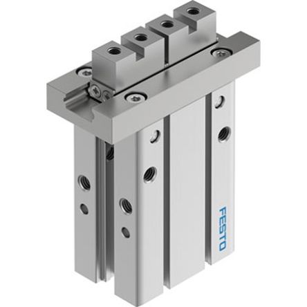 Festo 2 Finger Double Acting Action Pneumatic Gripper, DHPC-L-25-A-NC-S-2, Parallel Gripping Type