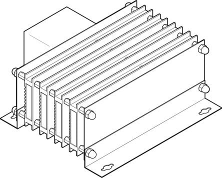 Festo Braking Resistor CACR-KL2 Series Braking Resistor for Use with Servo Drives,CACR-KL2-40-W2000