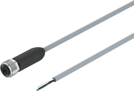 Festo Male 5 way M12, Straight to 4 way Unterminated Actuator/Sensor Cable, 2.5 m