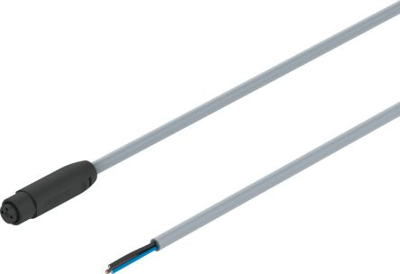 Festo Male 3 way M8, Straight to 3 way Unterminated Actuator/Sensor Cable, 2.5 m