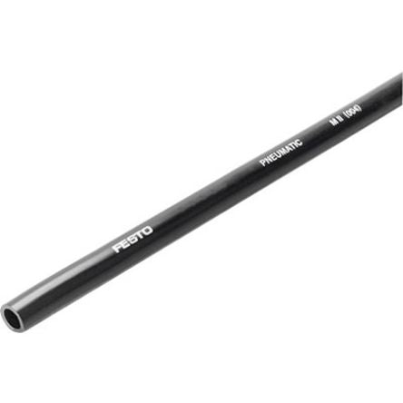 Festo Thermoplastic Elastomer, Flexible Tubing, 8.4 mm ID, 12 mm OD, Black