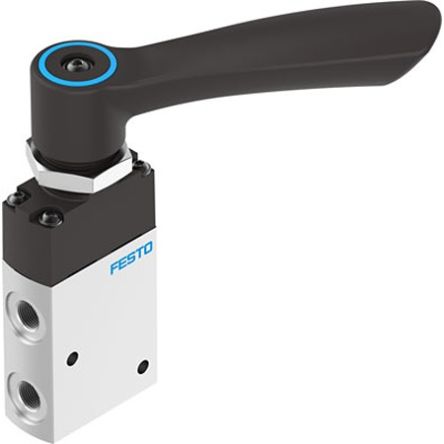 Festo Manual Pneumatic Manual Control Valve VHEF Series, G 1/8 in, VHEF-HT-M32-M-G18