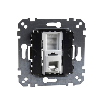 Schneider Electric Black Telephone Socket