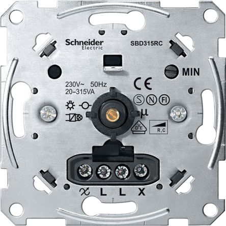 Schneider Electric 2 Way 1 Gang Dimmer Switch, 230V, 315 W