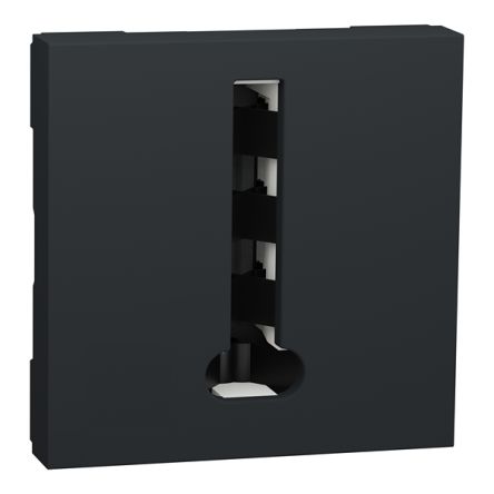 Schneider Electric Black Telephone Socket